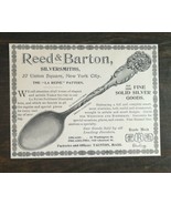 Vintage 1895 Reed Barton Silversmiths Silverware Original Ad 1021 A2 - £5.22 GBP