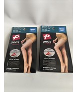 Peds Women Smooth Shaping Control Top Pantyhose Ultra Sheer Leg Size Que... - $281.80 MXN