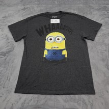 Despicable Me Mens Shirt M Gray Character Inspired Short Sleeve Crew Neck Tee - £15.77 GBP