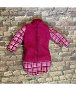 Barbie Doll Equestrian Dream Horse Red Plaid Shirt Built In Vest Clothes... - £7.53 GBP