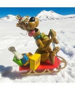 Vtg 1998 Hanna Barbera Scooby-Doo Dog Scooby Snacks Sled Christmas Tree ... - $27.77 CAD