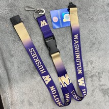 Washington Huskies Lanyard Ombre Style Keychain ID Holder NCAA Official ... - $11.64