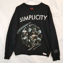 Diamond Supply Co SIMPLICITY Black CrewNeck Pullover Sweatshirt Mens Lar... - £29.68 GBP