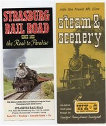 Strasburg Rail Road &amp; W K &amp; S Hawk Mountain Line Brochures - £14.02 GBP