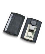 Black Faux Leather Card Case with Money Clip - $763.02 MXN