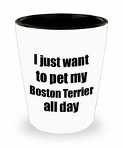 Boston Terrier Shot Glass Dog Lover Mom Dad Funny Gift Idea For Liquor Lover Alc - £10.32 GBP