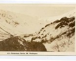 Tuckerman Ravine at Mt Washington New Hampshire Real Photo Postcard - $17.82