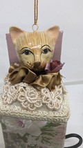 Katherine&#39;s Collection Kitten Cat Head Jack in the Box Style Christmas Ornament - £35.62 GBP