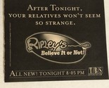 Ripley’s Believe It Or Not Tv Guide Print Ad Tbs TPA12 - £4.66 GBP
