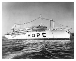 Ss Hope Hospital Ship At Sea Formerly Nvay Uss Consolation 8X10 Photo - £6.64 GBP