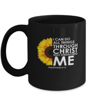 Coffee Mug Funny Philippians 4:13 Motivational Saying  - £15.94 GBP