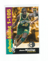 Shawn Kemp (Seattle) 1995-96 Upper Deck Collector&#39;s Choice Player&#39;s Club #209 - £5.31 GBP