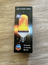 Light Bulb Gravity Flame Bulb LED Flame Effect Fire Light Bulb 1 Pk Orange NEW - £9.71 GBP