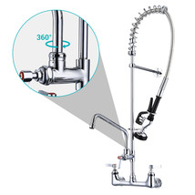 Aquaterior 36&quot; Commercial Pre-Rinse Wall Mount Faucet w/Installation Kit - £198.50 GBP