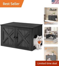 Elegant Multi-Functional Cat House &amp; Litter Box Enclosure - Easy Assembl... - $119.99