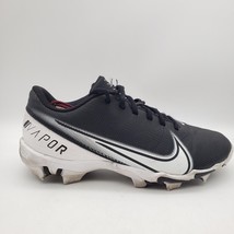 Nike Vapor Edge Shark Football Cleats Men&#39;s Size 7 Black/White #CD0074-001 - £15.44 GBP
