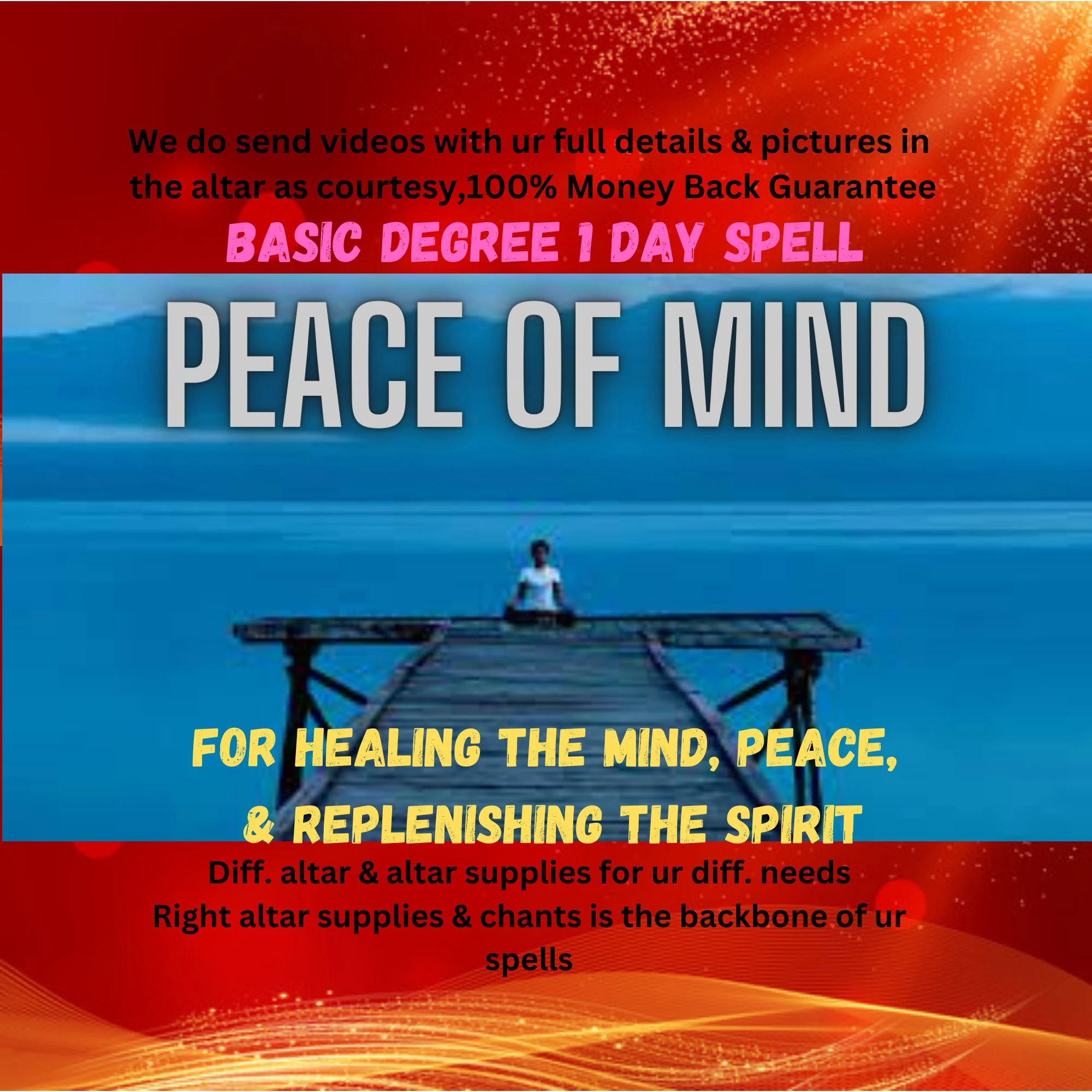 Finding Peace Spirit,For Healing The Mind, Healing The Mind, Healing The Spirit - $110.00