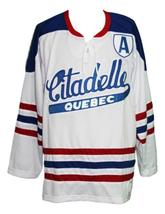 Any Name Number Citadelle Quebec Retro Hockey Jersey Sewn New White Any Size image 4