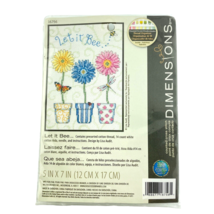 Dimensions Counted Cross Stitch Let It Bee Flowers Kit 16756 Size 5 x 7 in. - $14.65