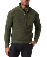 Bass Outdoor Sweater Men&#39;s Small Green Quarter-Zip Long Sleeve Pullover ... - $39.99