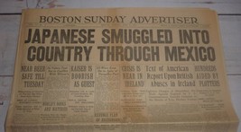 Japanese Smuggled into U.S., Women&#39;s Vote - Boston Advertiser, July 6, 1919 - £19.44 GBP