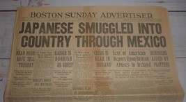 Japanese Smuggled into U.S., Women&#39;s Vote - Boston Advertiser, July 6, 1919 - $24.75