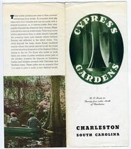 Cypress Gardens Brochure Charleston South Carolina 1950's - $14.83