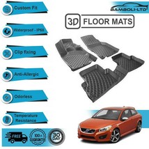 3D Molded Interior Car Floor Mat for Volvo C30 2006-2013(Black) - $86.20