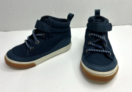 Old Navy 1994 Toddler Boys 6 Canvas Boots, Blue/White - No Lace, H&amp;L Strap - €10,09 EUR