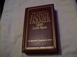 The Original Fannie Farmer 1896 Cook Book Boston Cooking School 1998 commem. ed. - £15.78 GBP