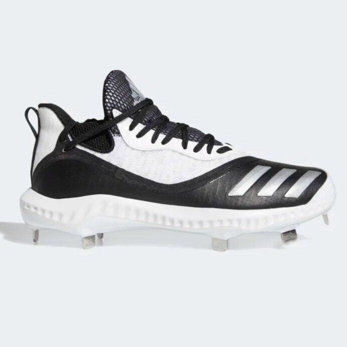 Primary image for adidas Icon V Bounce Men's Iced Out Metal Baseball Cleats EE4131E Black White 12