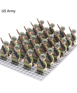 24pcs/Lot WW2 Military Soldiers Building Blocks Weapons Action Figures T... - £25.61 GBP