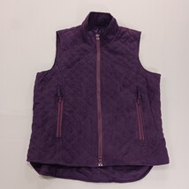Outback Trading Co. Ladies Purple Microsuede Grand Prix Quilted Vest Size Small  image 12