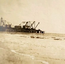 Shore Rig Real Photo Antique New England 1940s-50s Unknown Location E83H - €17,30 EUR