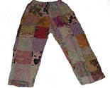 Fair Trade Patchwork Trousers Real Patches in Old Batik Material by Terr... - $30.89