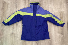 Columbia Sportswear Blue &amp; Green winter coat NO HOOD size Youth L 14/16 - £12.42 GBP