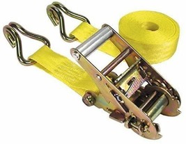 89519 15-Ft X 1-3/4-In 1666-Lb Ratchet Tie-Down Strap W/ Double-J Hooks - £30.80 GBP