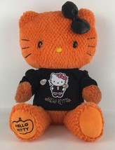 Build a Bear Hello Kitty Halloween Pumpkin Orange 19” Stuffed Plush Cat BABW - $348.43