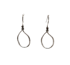 Silpada 925 sterling silver modernist brutalist pierced dangly loop earrings - $89.99