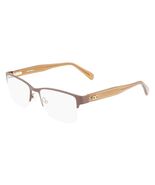 New FERRAGAMO SF-2222 202 Matte Brown Eyeglasses 54/19/150 - $2,359.97 MXN