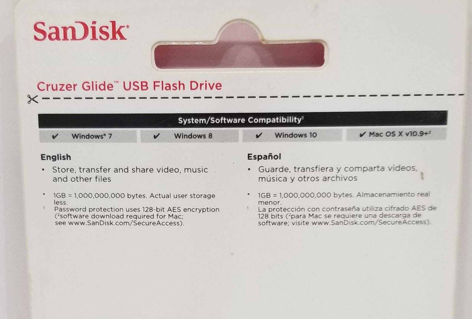 SanDisk Cruzer Glide USB Flash Drive 64GB (PEG G-9) Item image 2