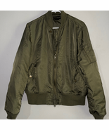 Bullhead Olive Green Bomber Jacket Medium - $432.94 MXN