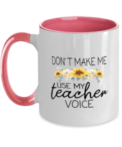 Mom Mugs Mom Or Grandma - Teacher Voice Pink-2T-Mug - £14.41 GBP