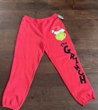 The Grinch Grinchmas Red Jogger Sweatpants Women’s Sz L New Jogger - £26.55 GBP