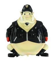 Zeckos Funny Biker Hog Soap Dish Valet Change Holder Tray - £11.55 GBP