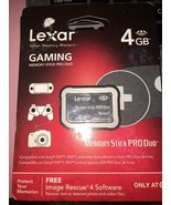 Lexar 4GB Memory Stick Pro Duo Mark 2 for PSP Import JAPAN Video Game 3192 - $620.81 MXN