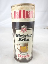 Meister Brau Premium Draft Beer Half Quart Pull Tab Can Miller Brewing Co. EMPTY - £9.55 GBP
