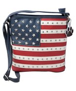 HW Collection USA American Flag Stars Stripes Concealed Carry Crossbody ... - £25.12 GBP