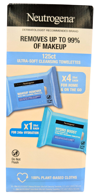 Neutrogena Makeup Remover Wipes 4 Packs25 Ct 125 Total Towelettes
