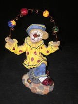 Boyds Bears Bearstone Gizmoe...Life&#39;s a Juggling Clown on Unicycle Figurine - $14.96
